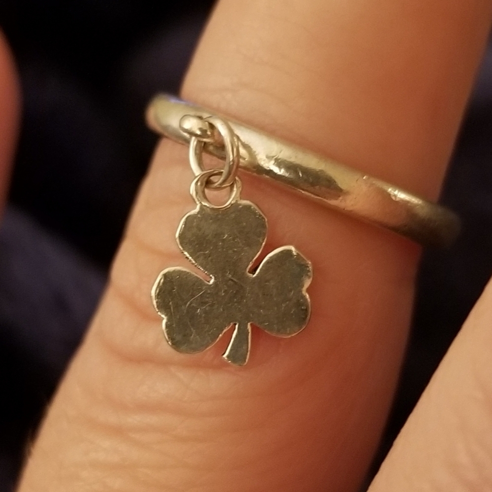 James Avery Shamrock Dangle Ring